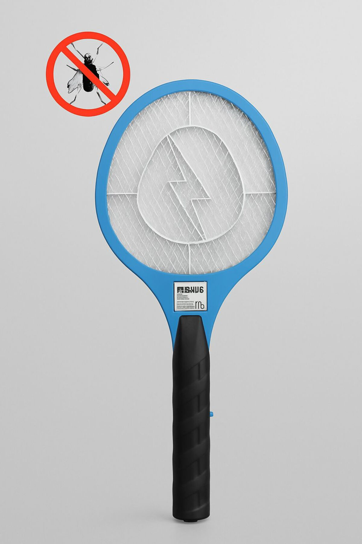 Pilli Elektrikli Sinek Öldürücü Raket – Güvenli Tel Tasarımı-MAVİ