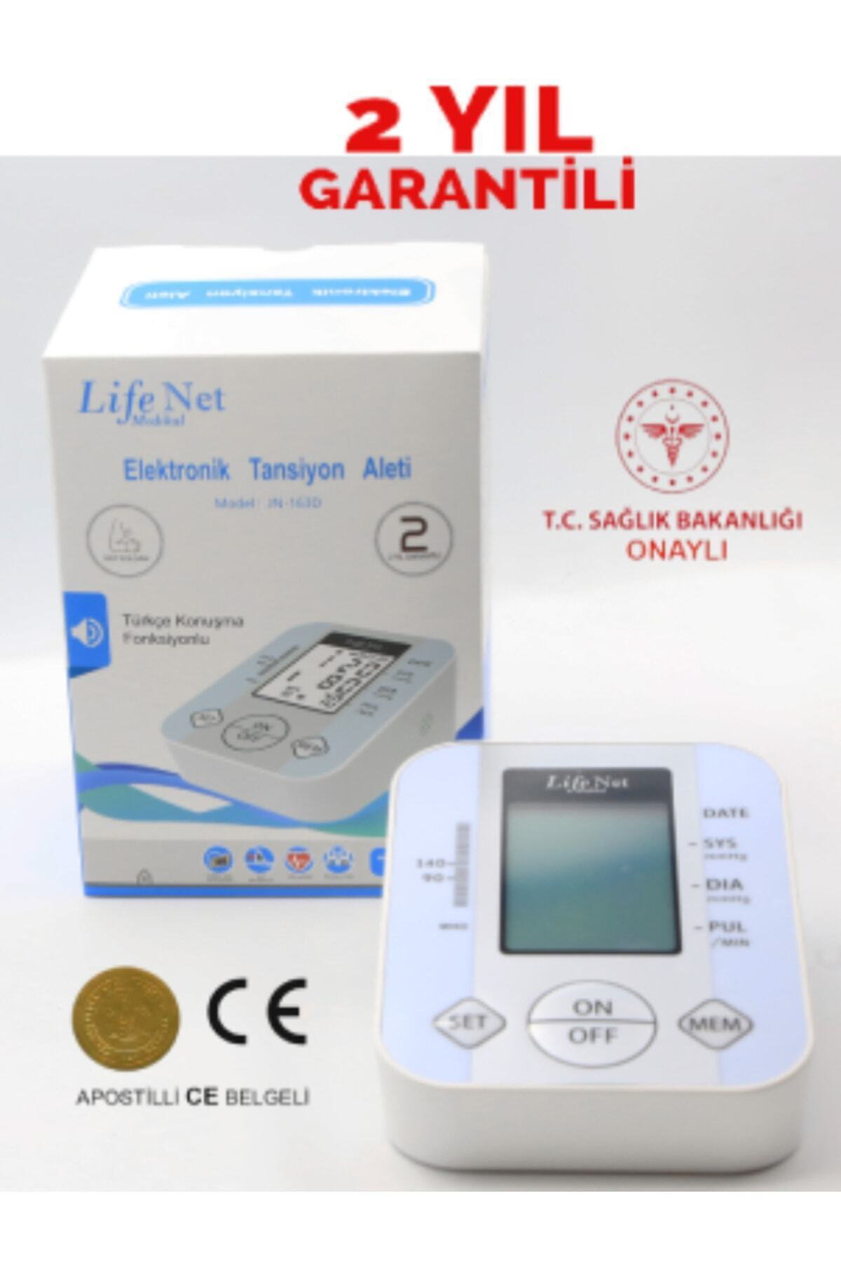 Pilli Hafızalı Türkçe Konuşan Koldan Ölçer Elektronik Tansiyon Al