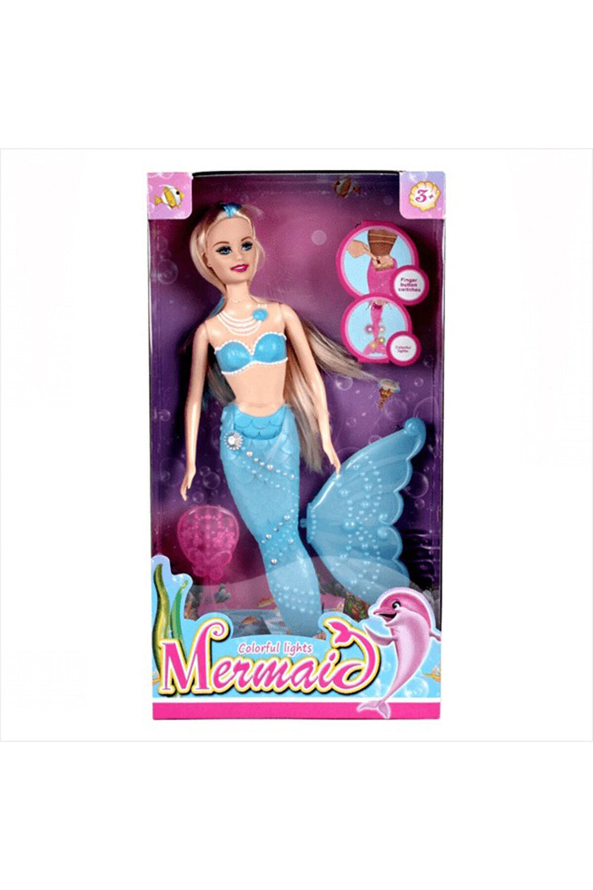 Oyuncak Store Pilli İşıklı Deniz Kızı Saçları Tarayabilir