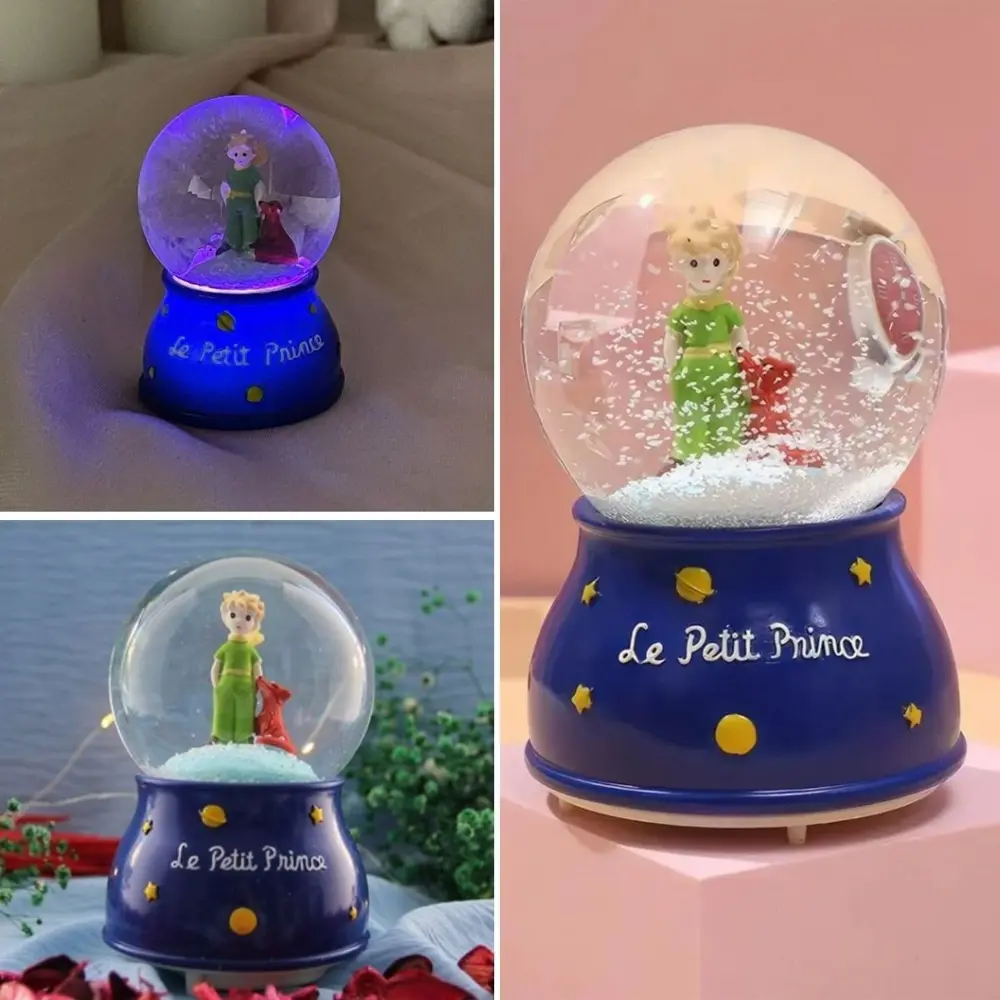 Pilli Işıklı Müzikli Kar Küresi–Le Petit Küçük Prens Figürlü Eğle Pilli Işıklı Müzikli Kar Küresi–Le Petit Küçük Prens Figürlü Eğle