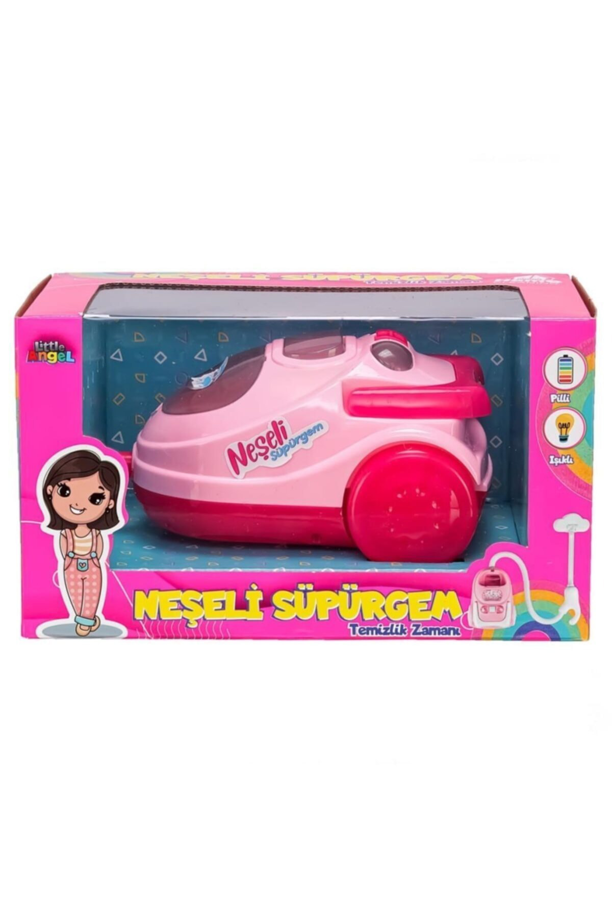 Oyuncak Store Pilli İşıklı Neşeli Süpergem İle Temizlik Zamanı