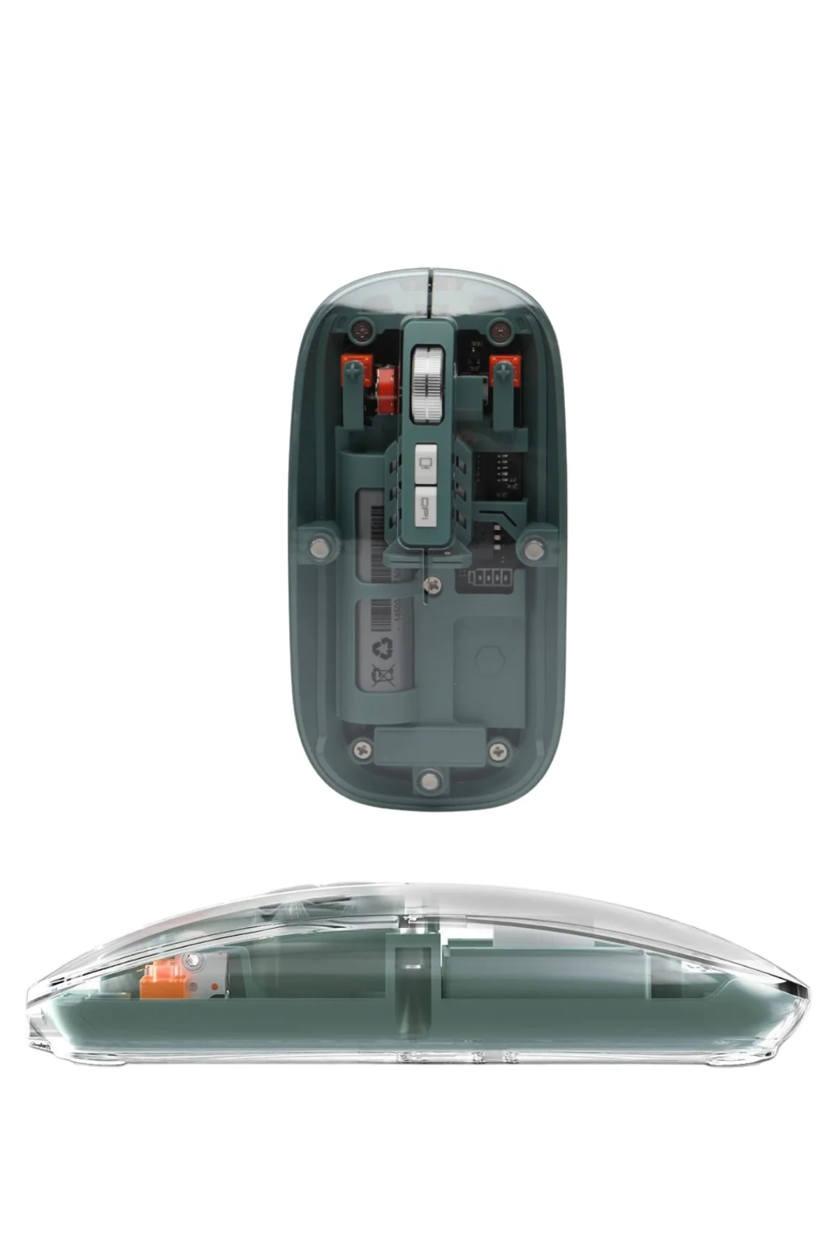 Pilli Kablosuz Mouse Bluetooth ve USB Uyumlu Sessiz Tıklama - Lis