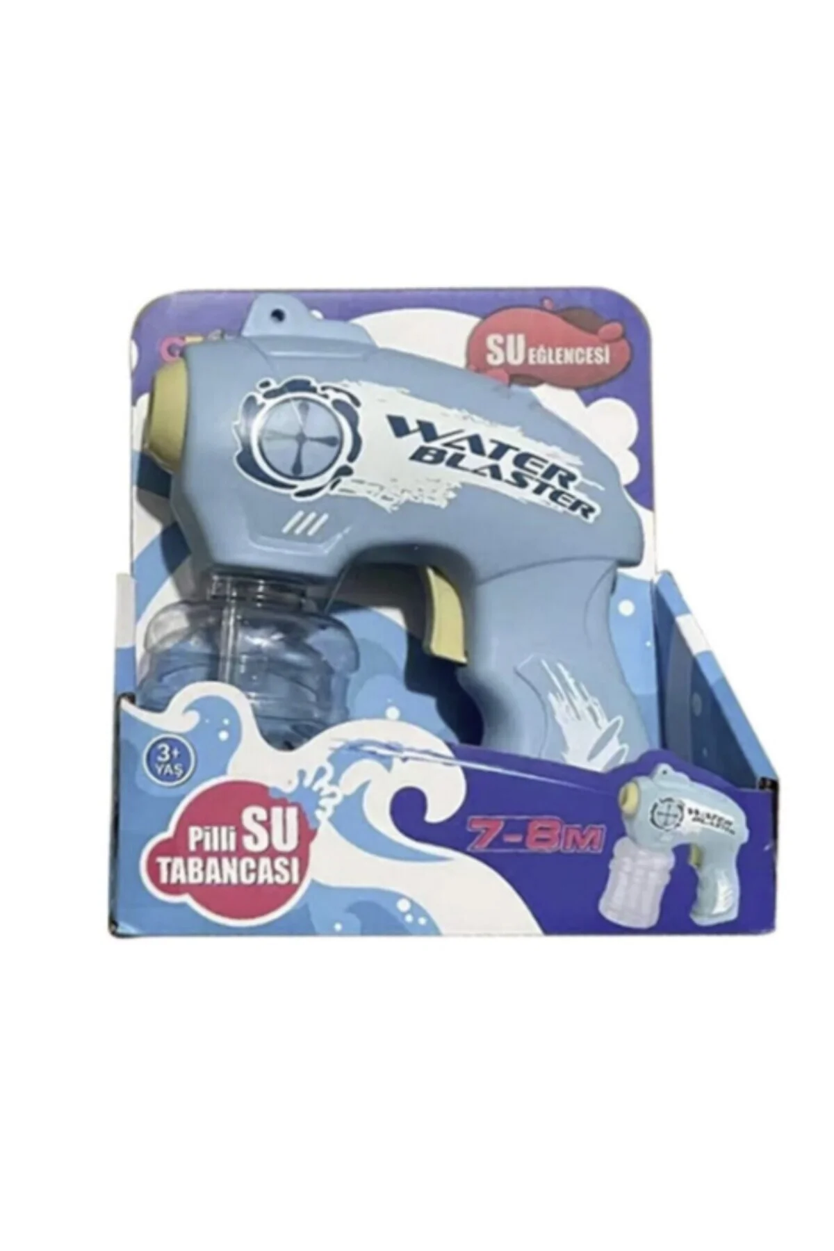 Pilli Küçük Su Tabancası - X3 - Mavi (Lisinya) TYGOO