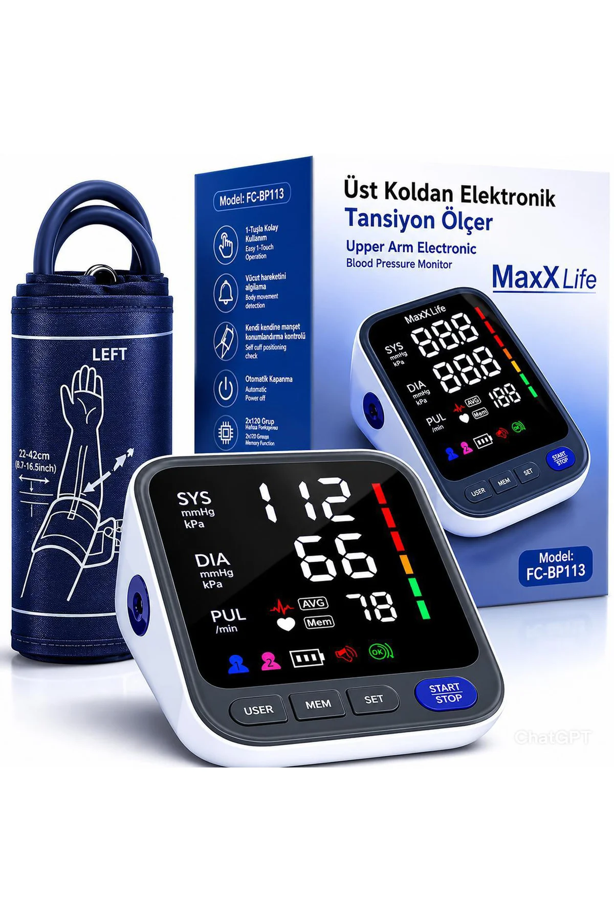 Pilli Lifenet Kf-65a Koldan Dijital Tansiyon Aleti Dijital Kol Pilli Lifenet Kf-65a Koldan Dijital Tansiyon Aleti Dijital Kol