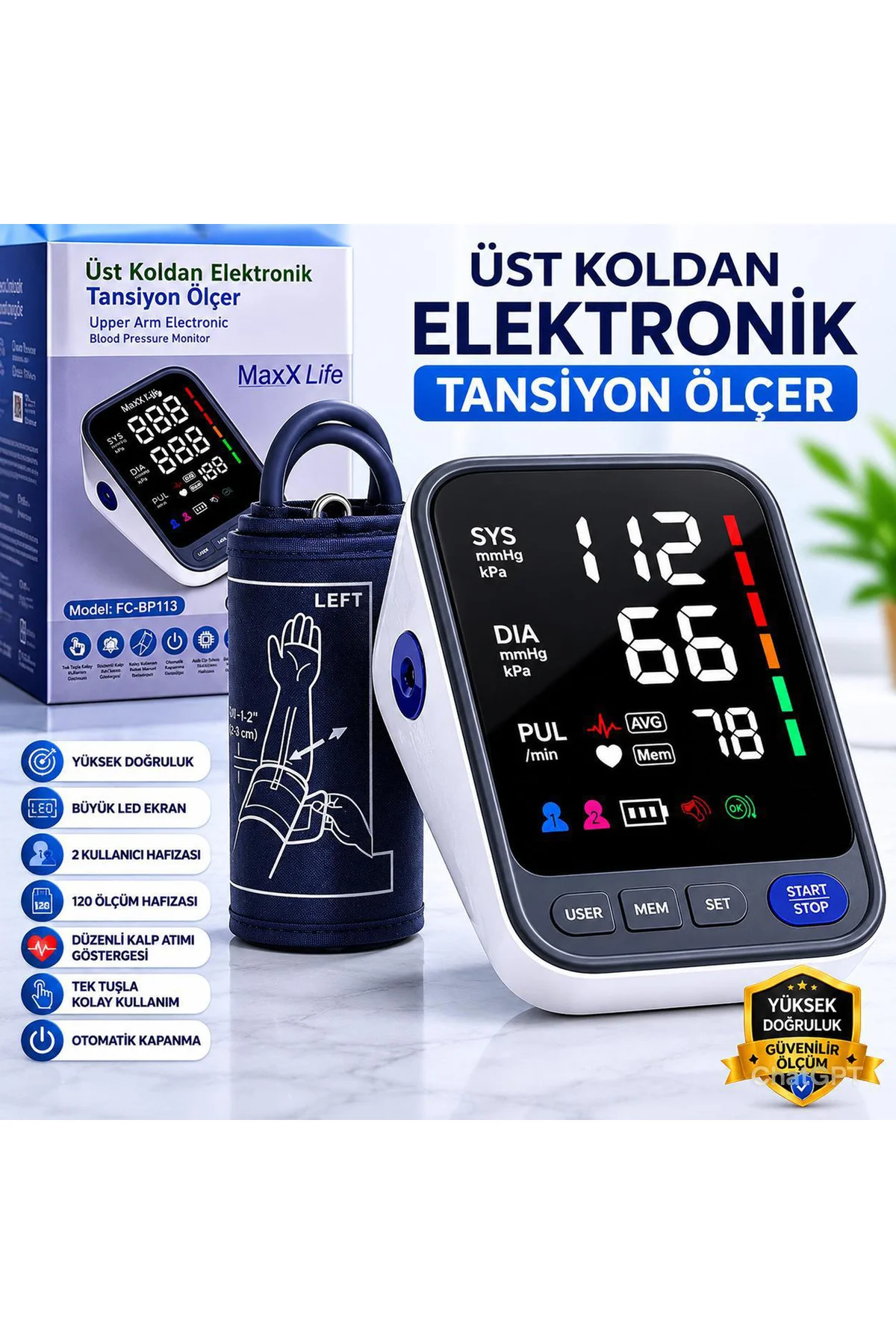 Pilli Lifenet Kf-65a Koldan Dijital Tansiyon Aleti Dijital Kol Pilli Lifenet Kf-65a Koldan Dijital Tansiyon Aleti Dijital Kol