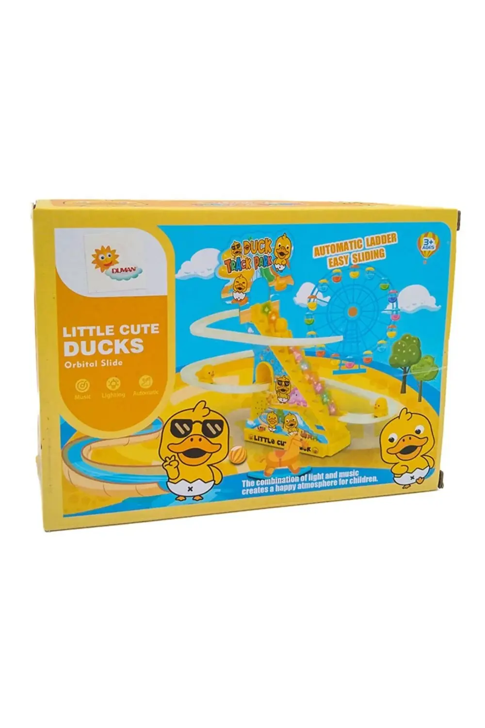 Pilli Merdivenli Ve Kaydıraklı Ördek Sarı Set