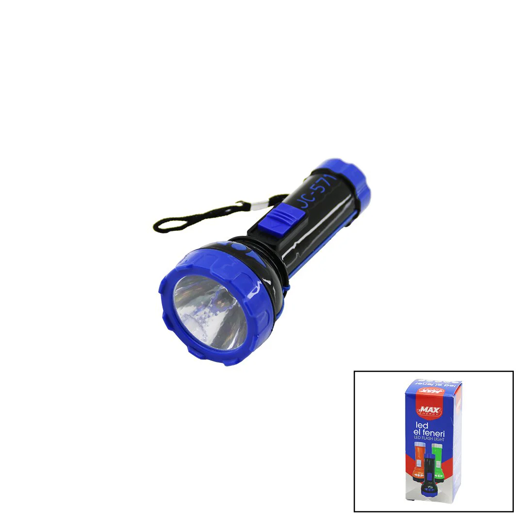 Pilli MİNİ=11.2CM Led El Feneri 75LÜMEN Output: 1.5V Renkli Plastik
