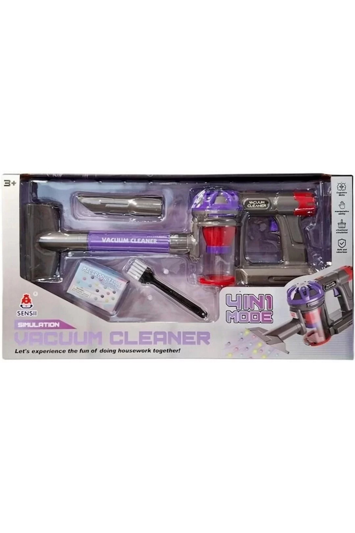 Pasifik Toys Pilli Sesli Simülasyon Toplu 4 Farklı Mod Çekim Gücü Olan Dikey S