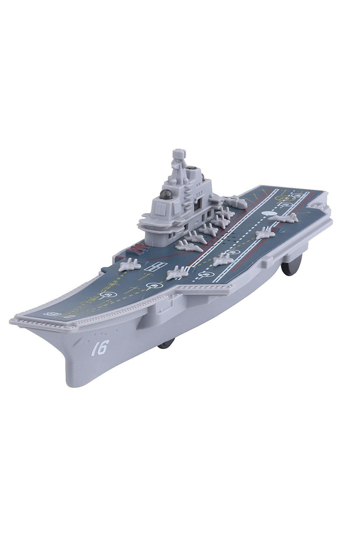 Oyuncak Store Pilli Sesli Ve İşikli Sürtmeli Askeri Uçak Gemisi