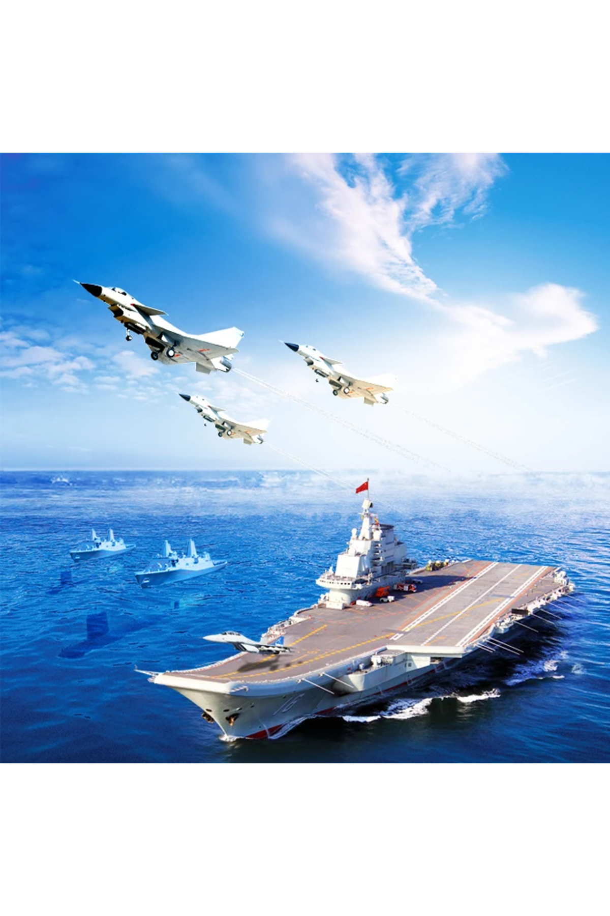 Oyuncak Store Pilli Sesli Ve İşikli Sürtmeli Askeri Uçak Gemisi