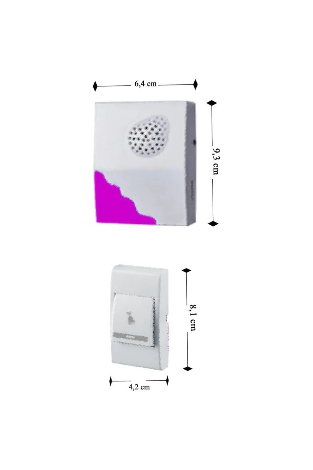 Pilli Uzaktan Kumandalı Zil Seti - Kablosuz Kapı Zili Wireless 36