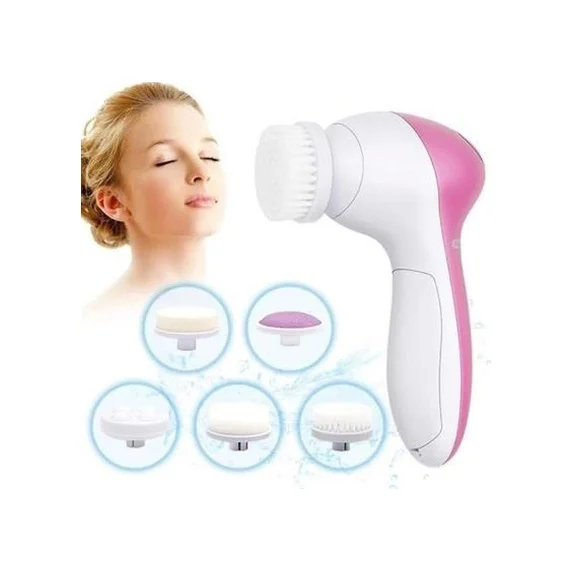 Pilli Yüz Cilt Temizleme Cihazı Siyah Nokta Peeling Fırça Seti Vücut Yüz Bakımı Masaj Aleti Lisinya