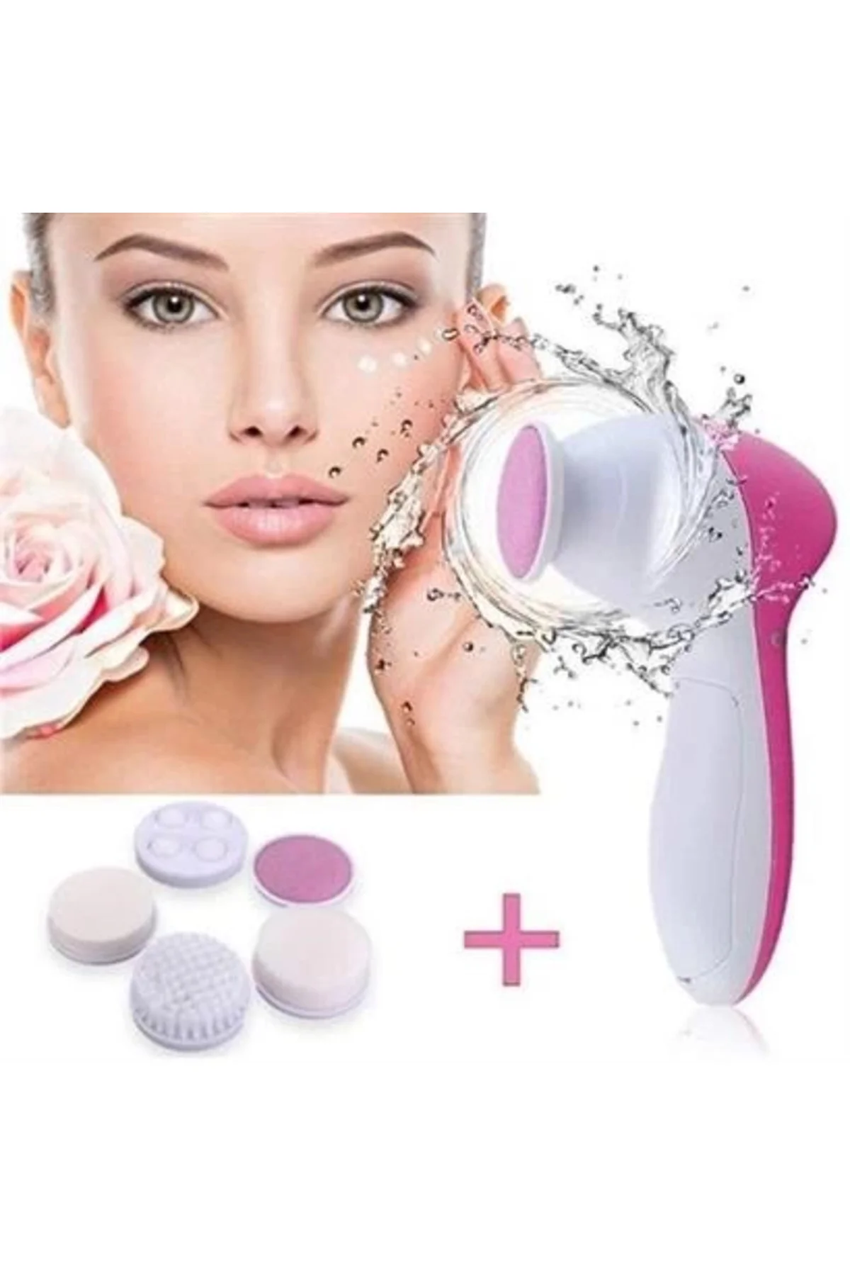 Pilli Yüz Cilt Temizleme Cihazı Siyah Nokta Peeling Fırça Seti Vü Pilli Yüz Cilt Temizleme Cihazı Siyah Nokta Peeling Fırça Seti Vü