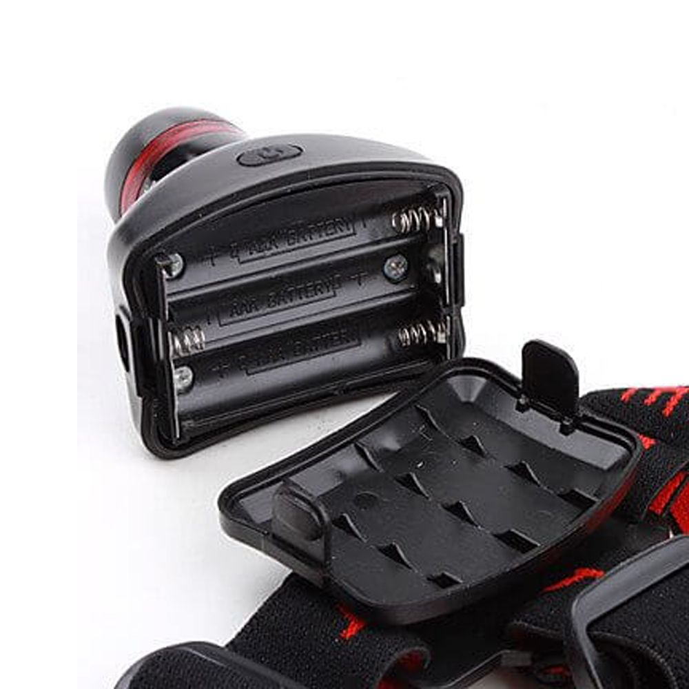 Pilli Zoomlu Kafa Feneri | 130 Lümen Cree Q5 LED 9 Saat Çalışma S