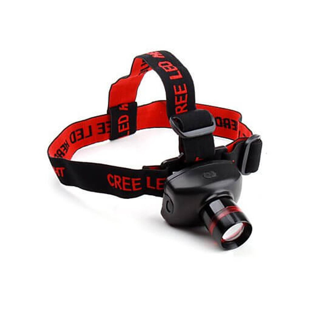 Pilli Zoomlu Kafa Feneri | 130 Lümen Cree Q5 LED 9 Saat Çalışma S