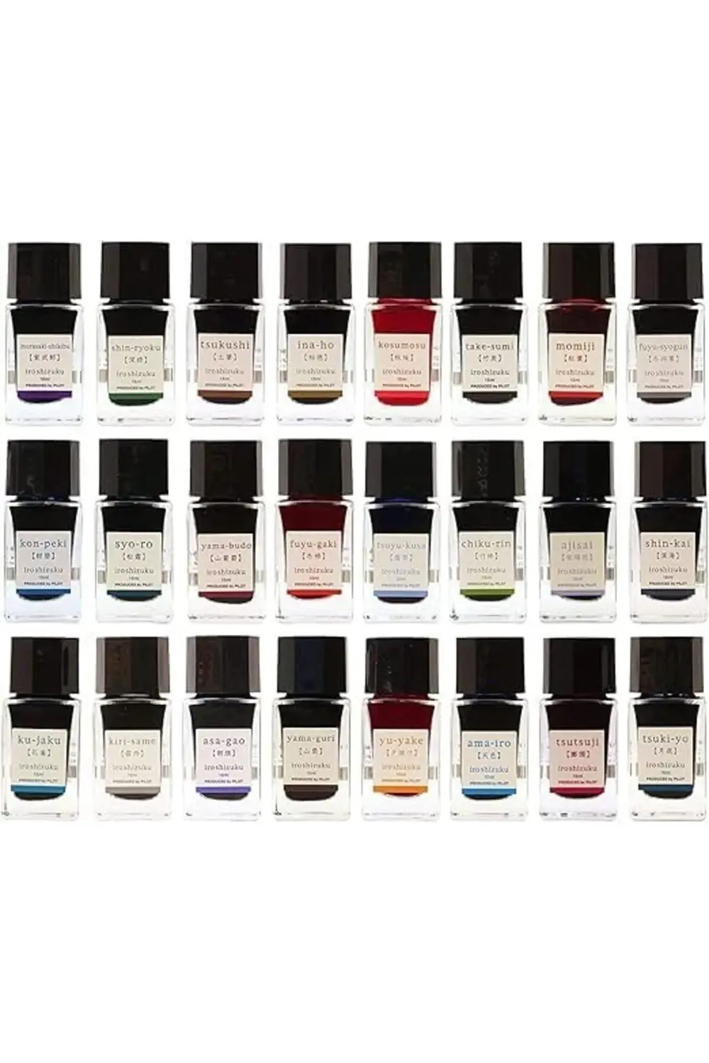 PILOT INK IROSHIZUKU - 3 BOTTLES 15 ML Mor MURASAKI-SHIKIBU 11782