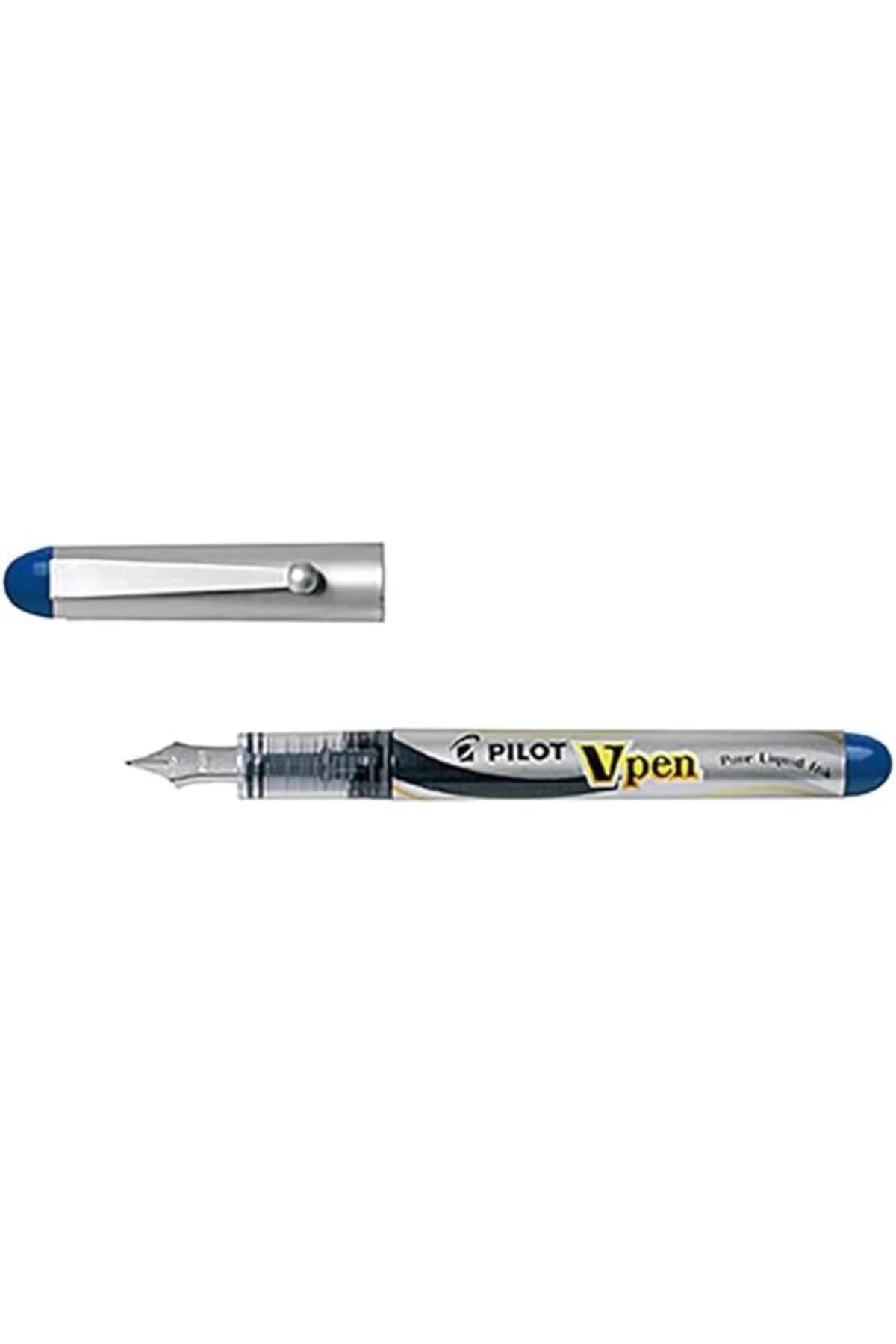 PILOT V-Pen Silver - Mavi