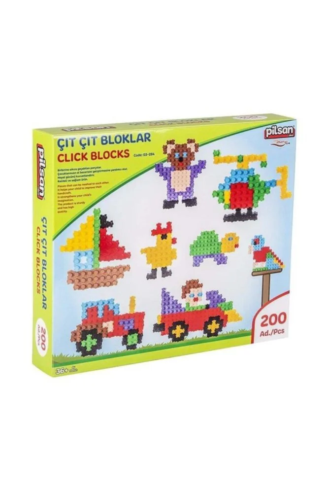 Pilsan Oyuncak Çıtçıt Bloklar 224 Lü 03284