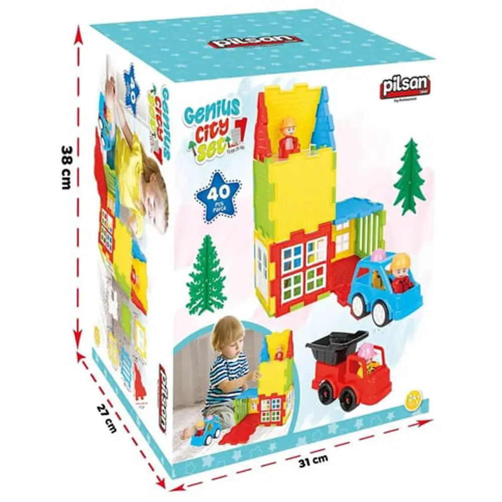 Pilsan Oyuncak Dahi Şehir Seti 03561 Pilsan Oyuncak Dahi Şehir Seti 03561