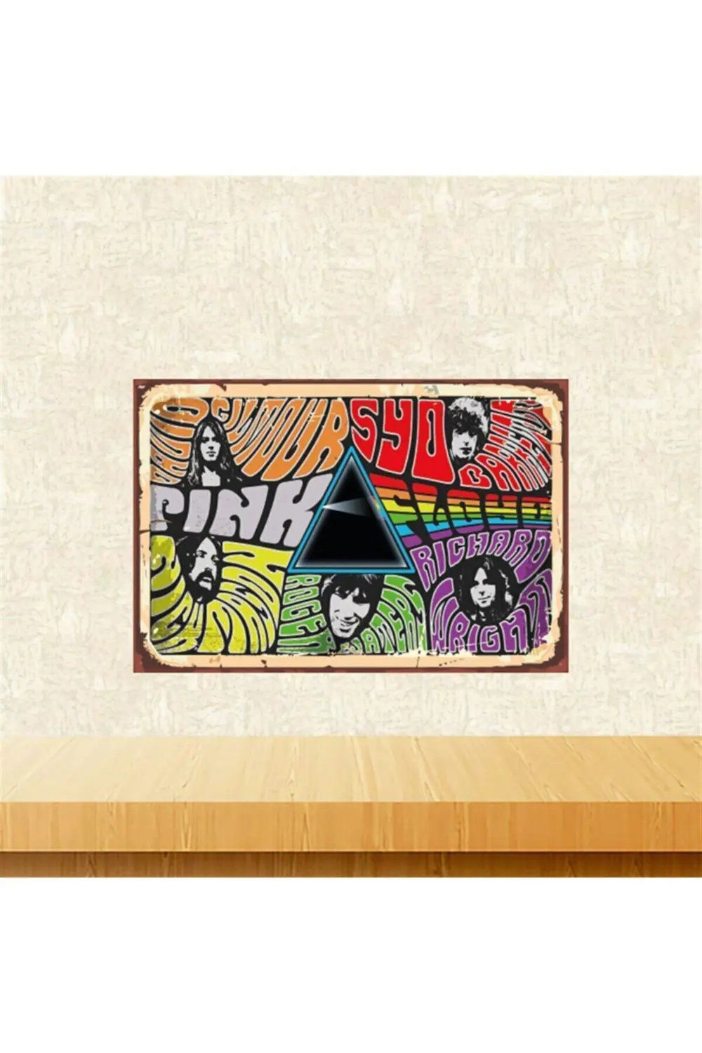 Pink Floyd 20-30 cm Retro Ahşap Tablo Tkfx5730