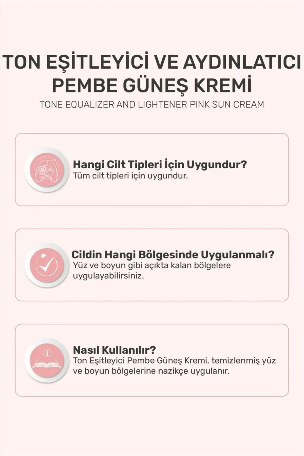Pink Touch Spf 50 Ton Eşitleyici, Aydınlatıcı Pembe Yüz Güneş Kre