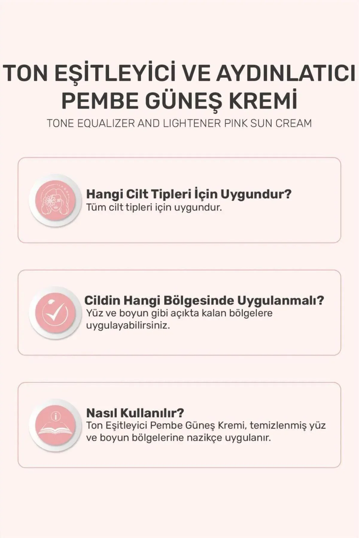 Pink Touch Spf 50 Ton Eşitleyici, Aydınlatıcı Pembe Yüz Güneş Kremi Pa Spf 50 - Görsel 8