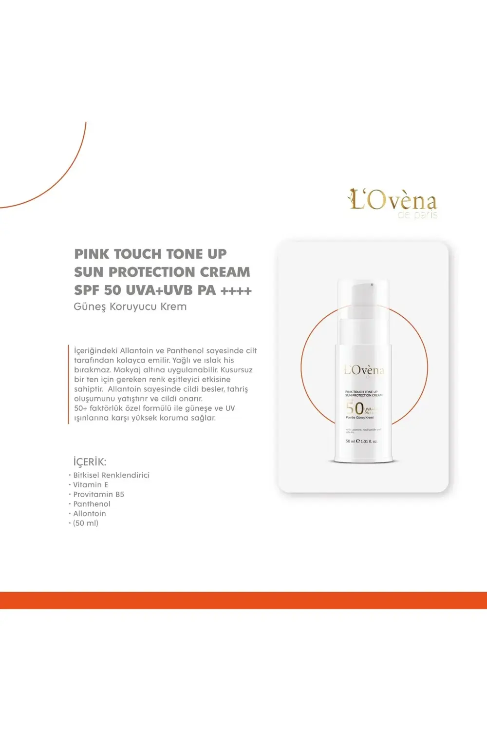 - Pınk Touch Tone Up Sun Protectıon Cream - 50 ml