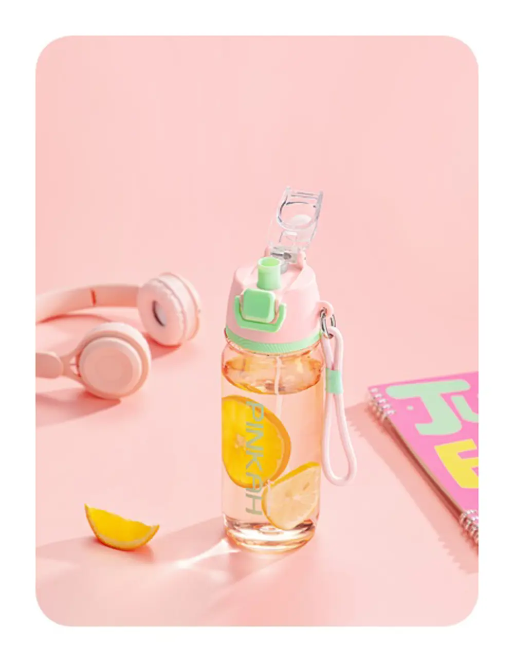 PINKAH SPRAY KAPAKLI SPORTİF TRITAN MATARA 800 ML