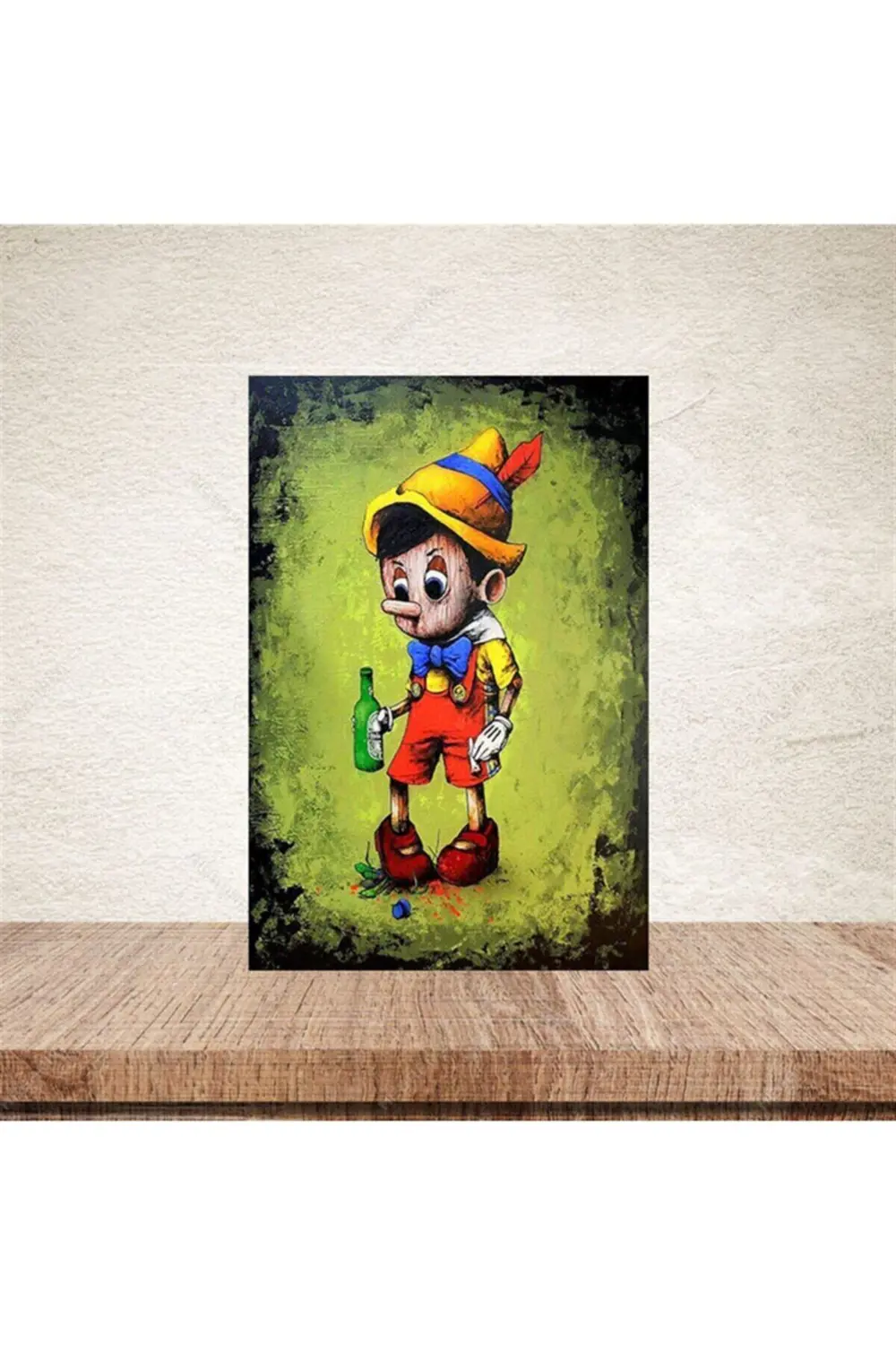 Pinokyo Retro Ahşap Poster 20-30 cm