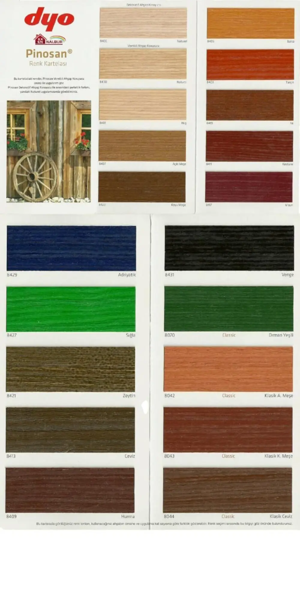 Pinosan Dekoratif Ahşap Verniği 0,75 Litre 8405 Balsa