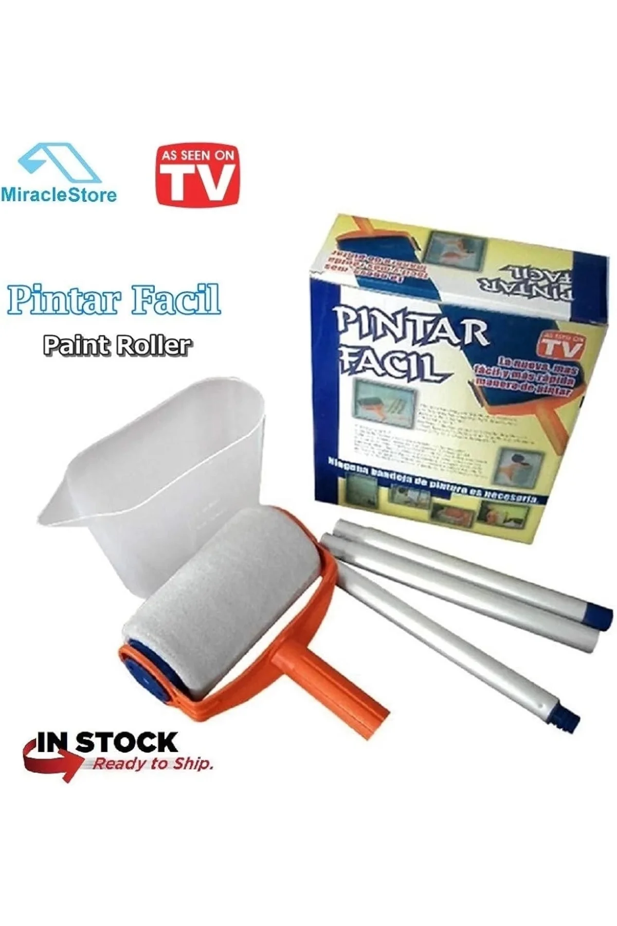 Pintar Facil Pratik Damlatmayan Boya Rulosu Ve Fırçası Pintar Facil Pratik Damlatmayan Boya Rulosu Ve Fırçası
