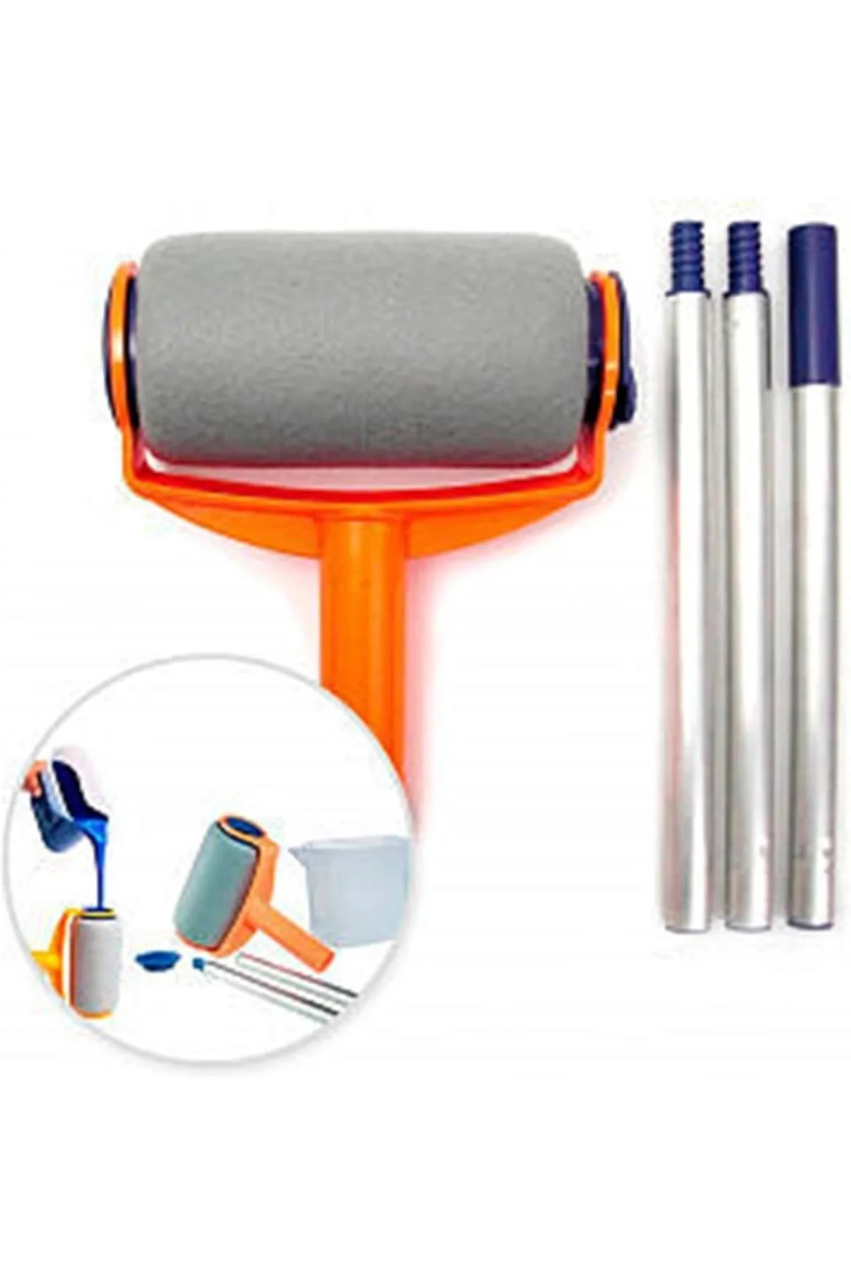 Pintar Facil Pratik Damlatmayan Boya Rulosu Ve Fırçası - Lisinya