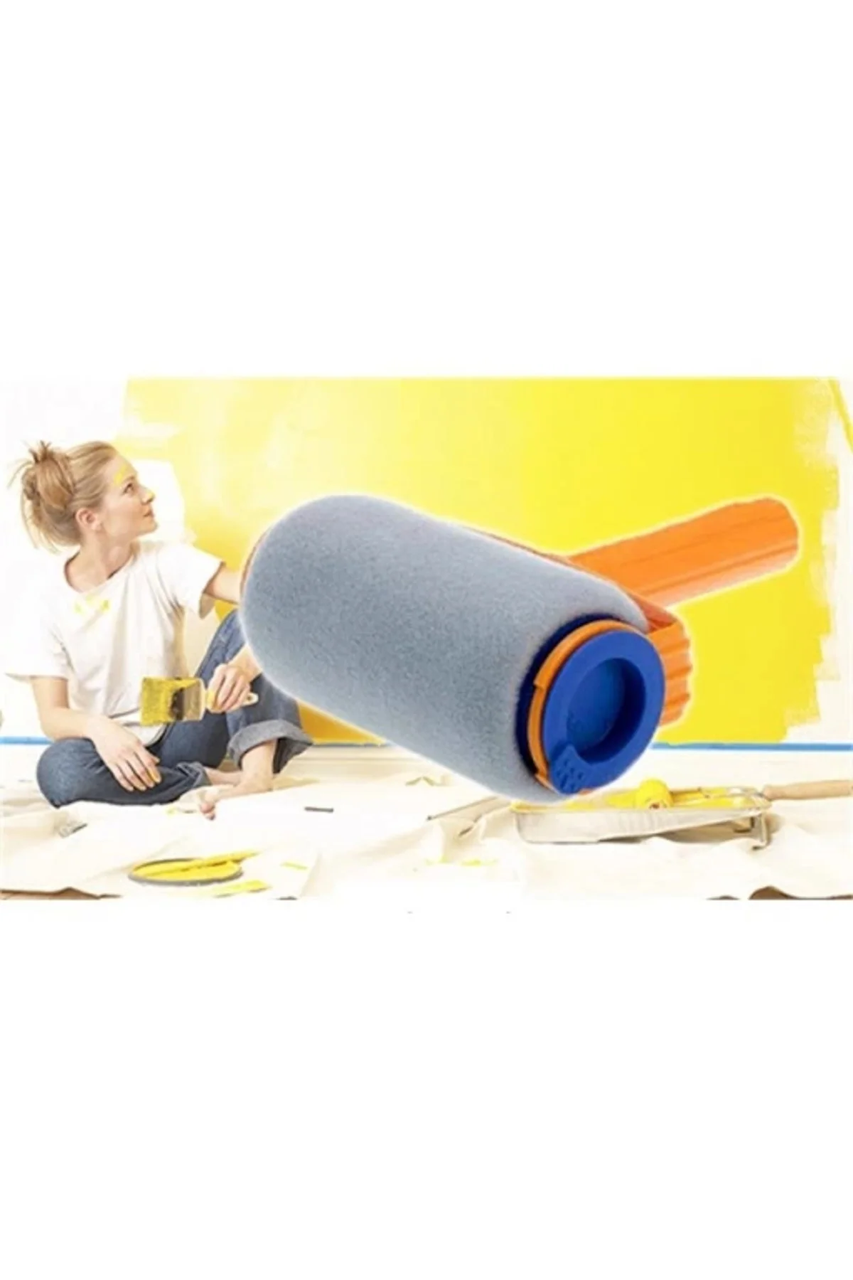 Pintar Facil Pratik Damlatmayan Boya Rulosu Ve Fırçası - Lisinya