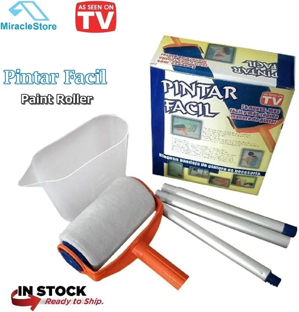Pintar Facil Pratik Damlatmayan Boya Rulosu Ve Fırçası Pintar Facil Pratik Damlatmayan Boya Rulosu Ve Fırçası