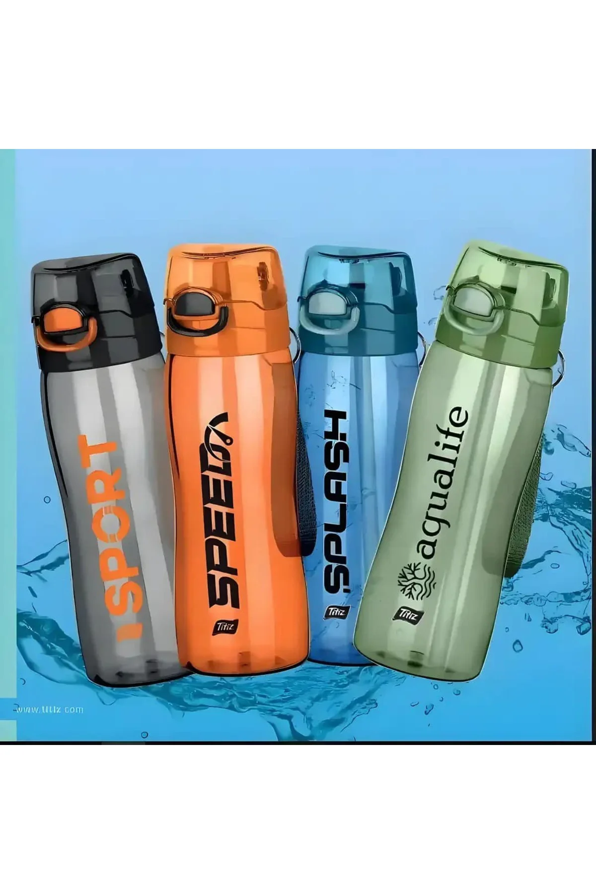 Pipetli Sporcu Okul Su Matarası - 750 ml - Suluk PP