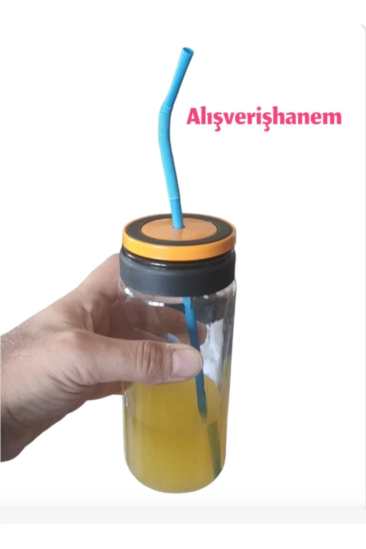 Pipetli Vakumlu Conta Kapaklı Cam Kavanoz Bardak Pipetli Vakumlu Conta Kapaklı Cam Kavanoz Bardak