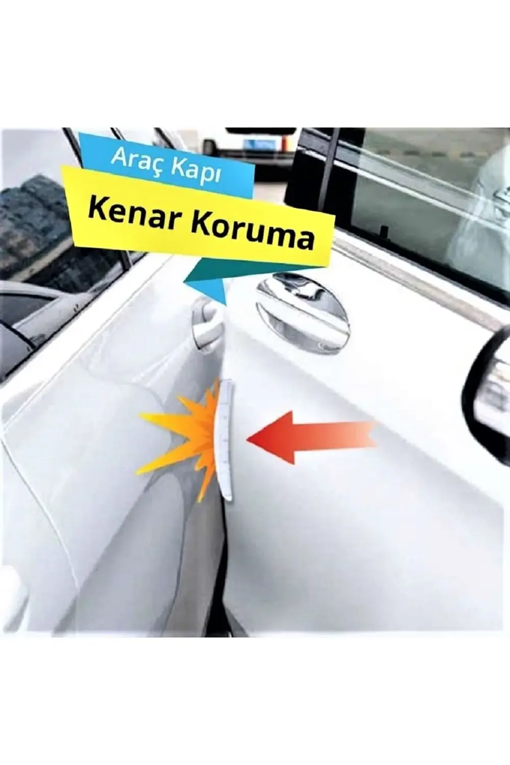 Piranha Araç Kapı Kenar Koruyucusu - 4 Kapı Için Uyumlu