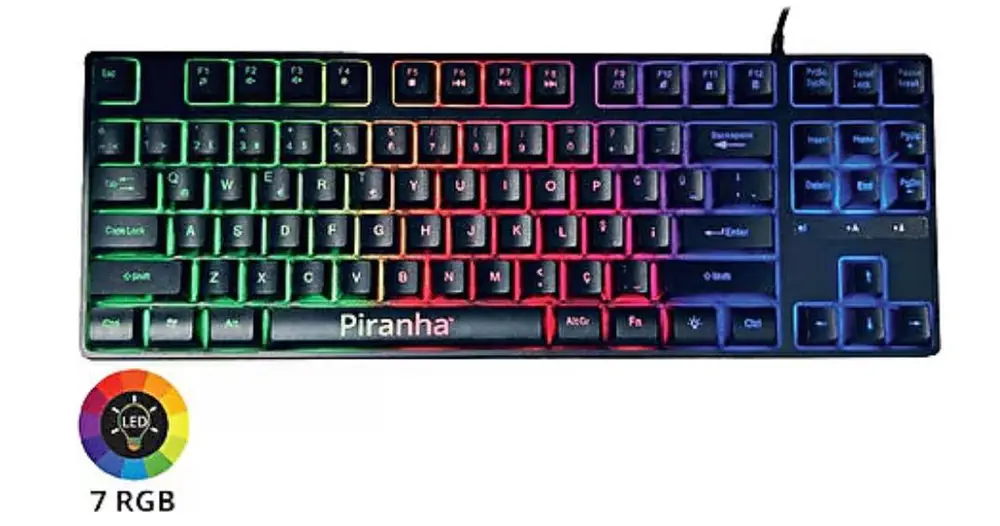 Piranha Kablolu Oyuncu Klavyesi