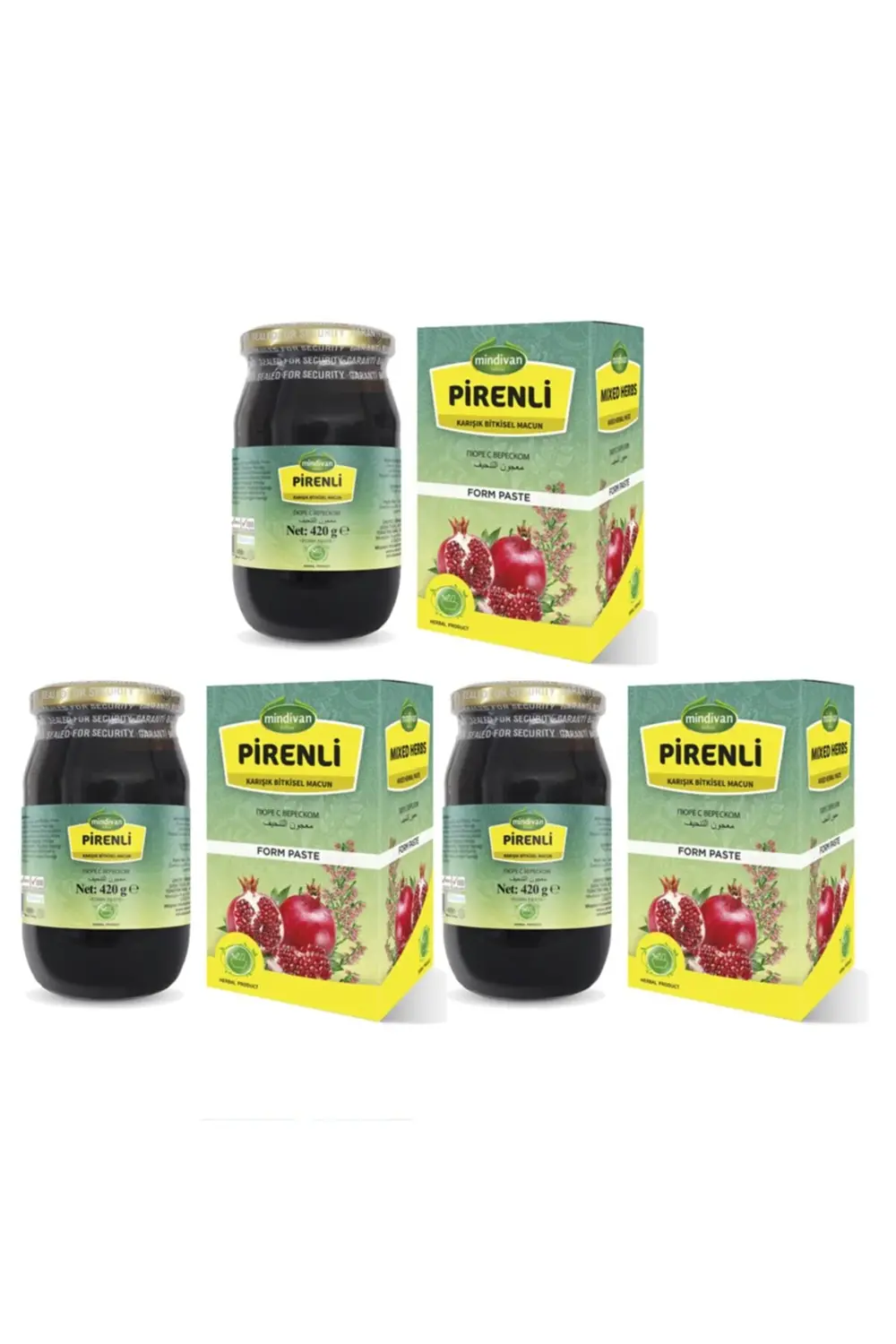 Pirenli Form Bitkisel Bal Karışımı 420 G X 3 Adet