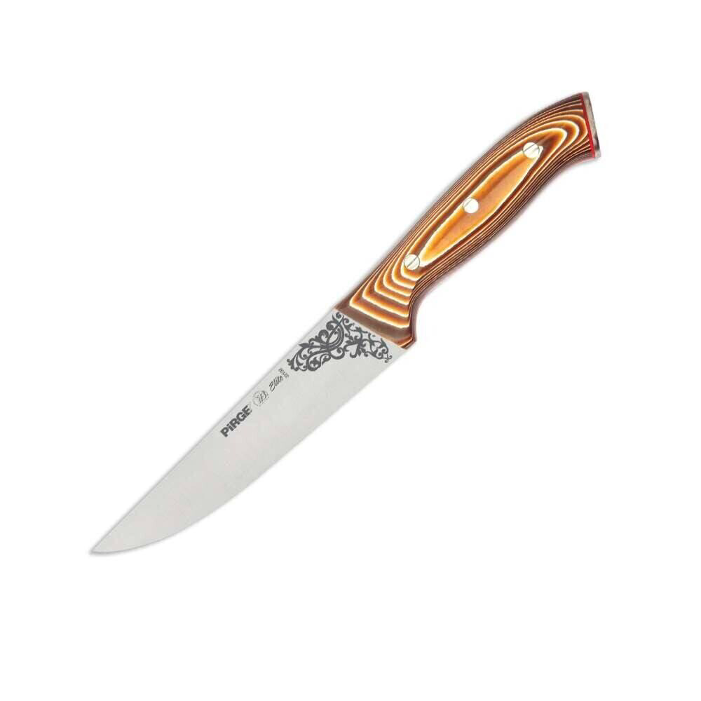 Pirge 32102 Elite Kurban, Kasap Bıçağı 16,5 cm - Kahverengi Perçi