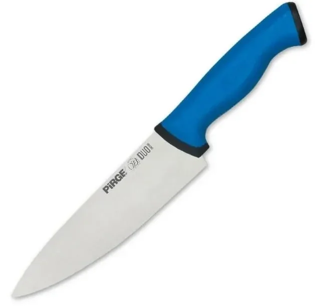 Pirge 34159 Duo Şef Bıçağı 16 Cm - Mavi Kaymaz Sap Pirge 34159 Duo Şef Bıçağı 16 Cm - Mavi Kaymaz Sap