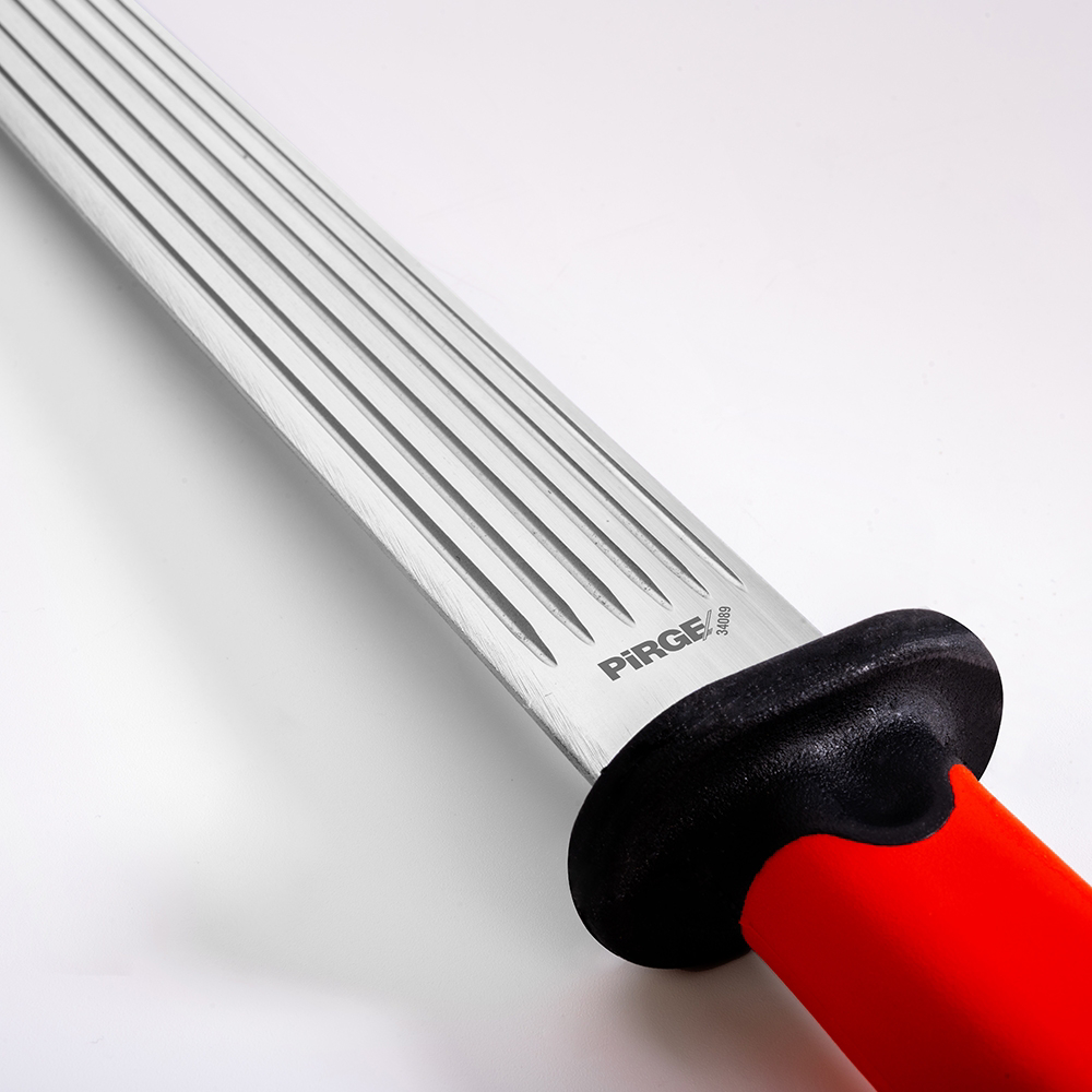 Pirge Duo Tam Yassı Masat No:12 Kanallı 30 Cm Kırmızı