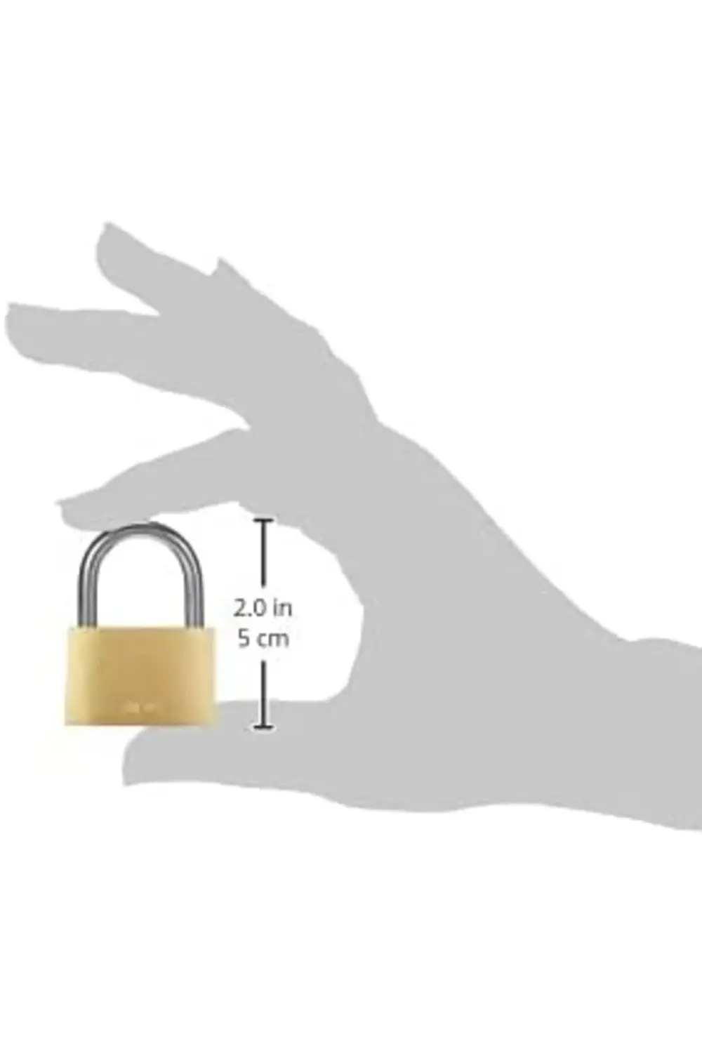 Pirinç Asma Kilit, 35mm, Sarı | 413/35 1169806