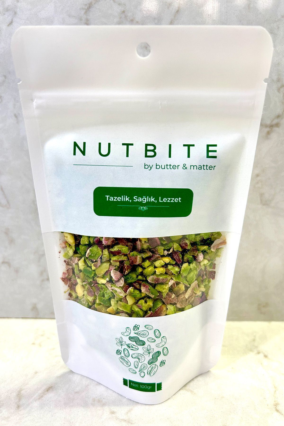 Pirinç Boz Antep Fıstığı 100gr - Taptaze Yeni Mahsül