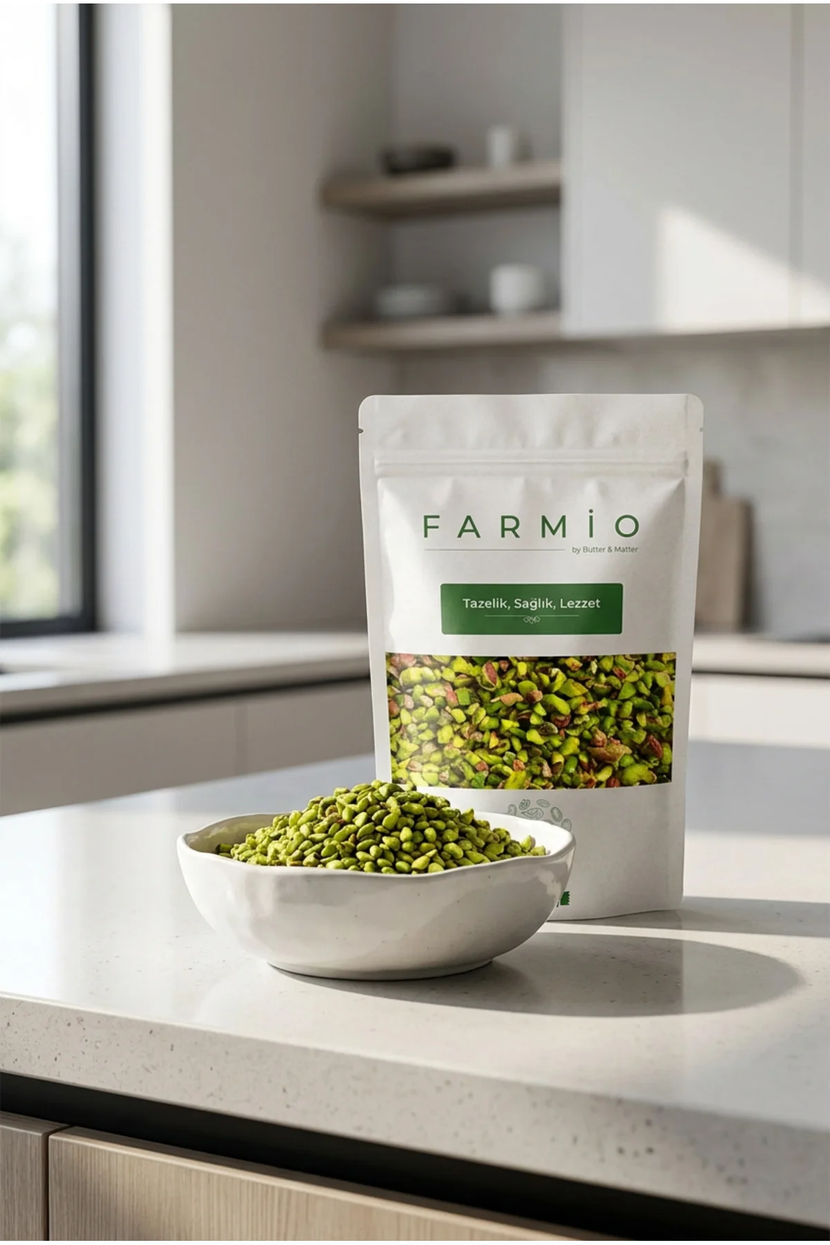 Pirinç Boz Antep Fıstığı 100gr - Taptaze Yeni Mahsül