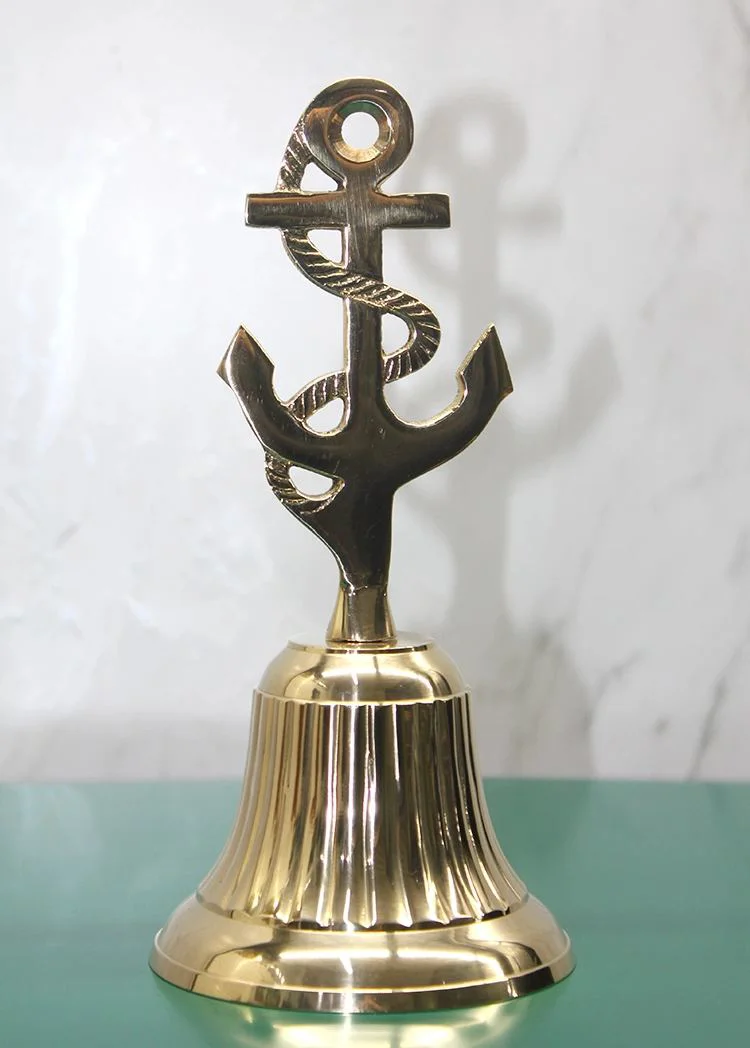 Pirinç Çapalı El Çanı 6872L – 20x9 Cm Şık Tasarım Pirinç Çapalı El Çanı 6872L – 20x9 Cm Şık Tasarım