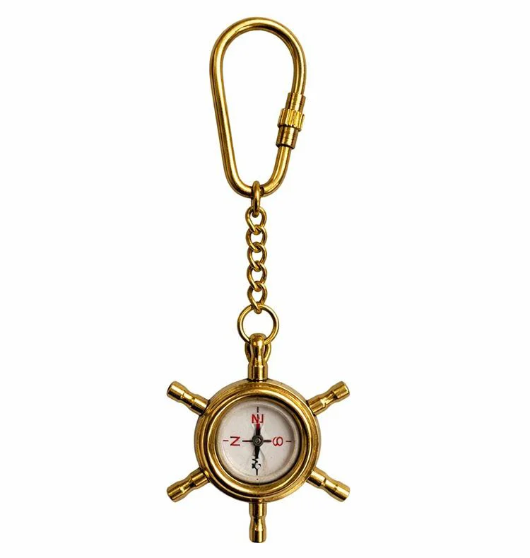 Pirinç Dümenli Anahtarlık 2104B - Şık ve Dayanıklı Anahtarlık (12 Cm) Fiyatı, Yorumları ve Özellikleri