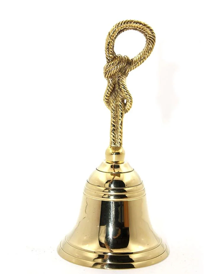 Pirinç El Çanı 11574 - 19x9 Cm Ahşap Tabanlı Mutfak ve Yemek Çanı Fiyatı, Yorumları ve Özellikleri