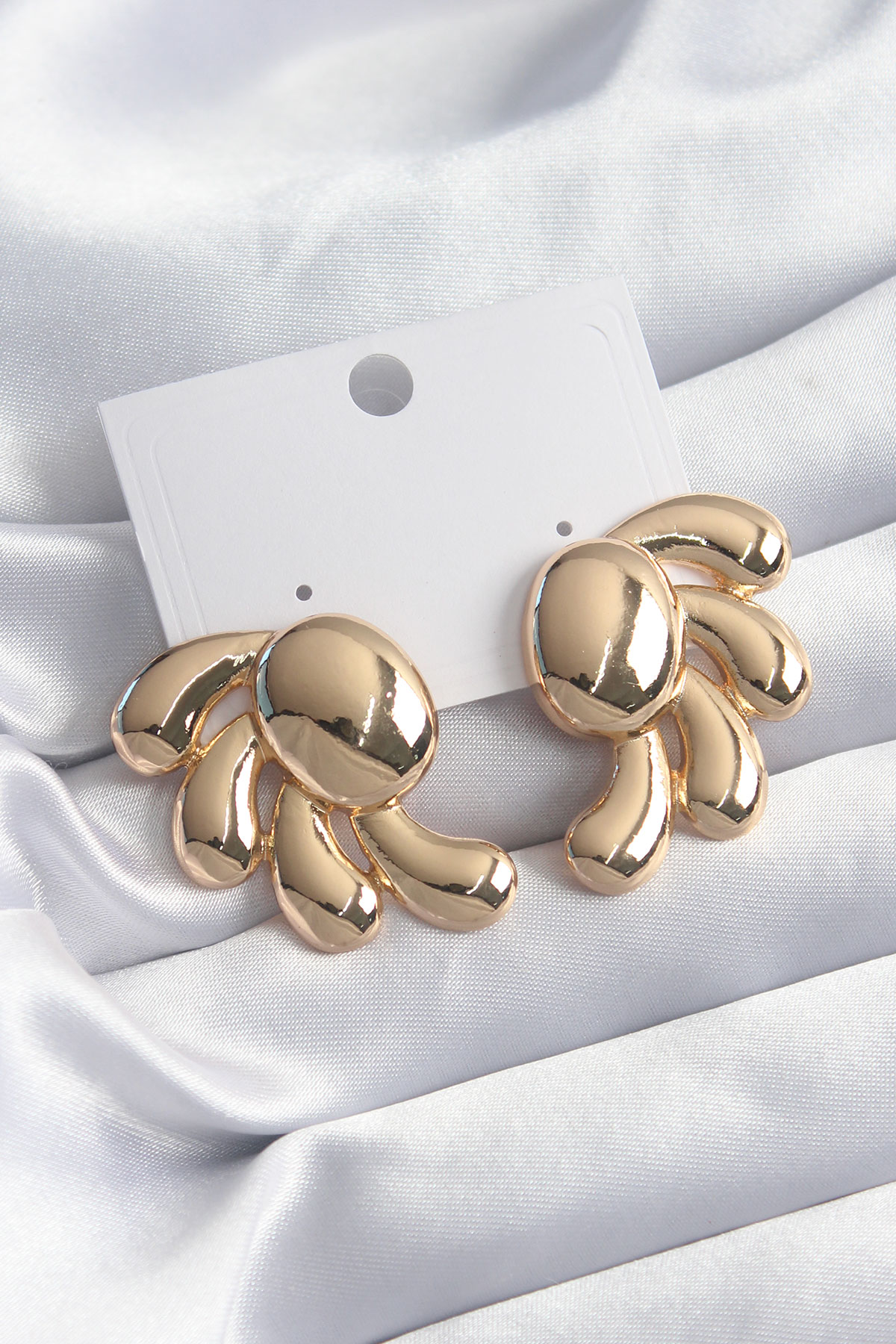 Pirinç Gold Renk Kadın Küpe SL6858