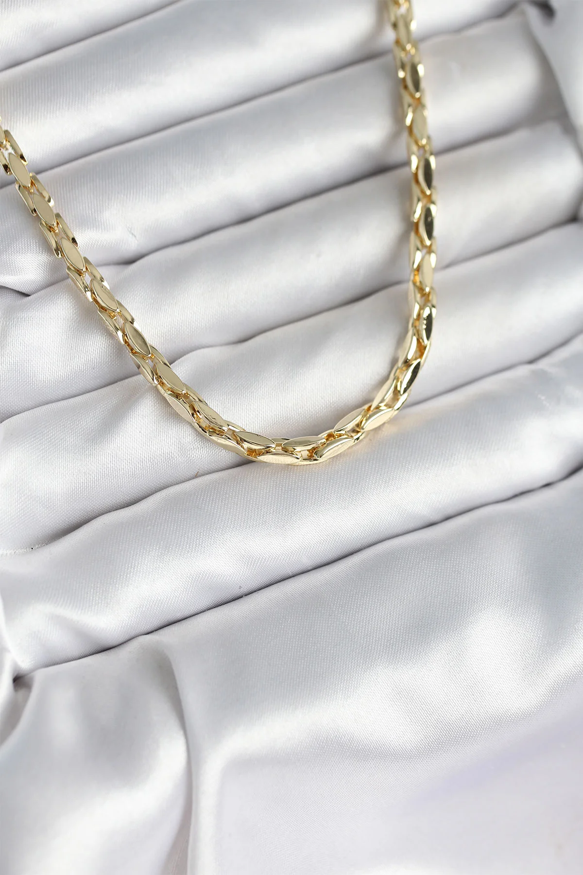 Pirinç Gold Renk 60 cm Zincir Kadın Kolye 5886 - Şık ve Günlük Abiye Takıları